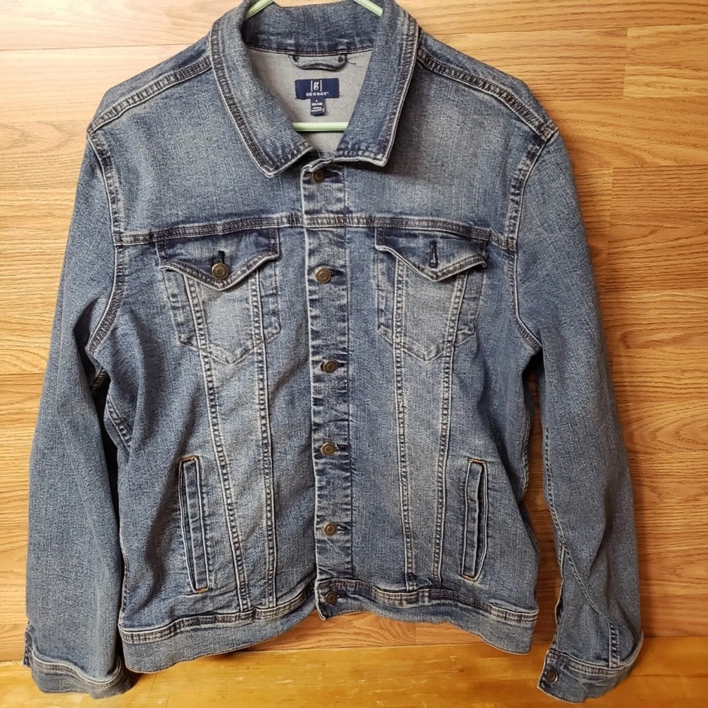 George denim jacket men’s unisex large L